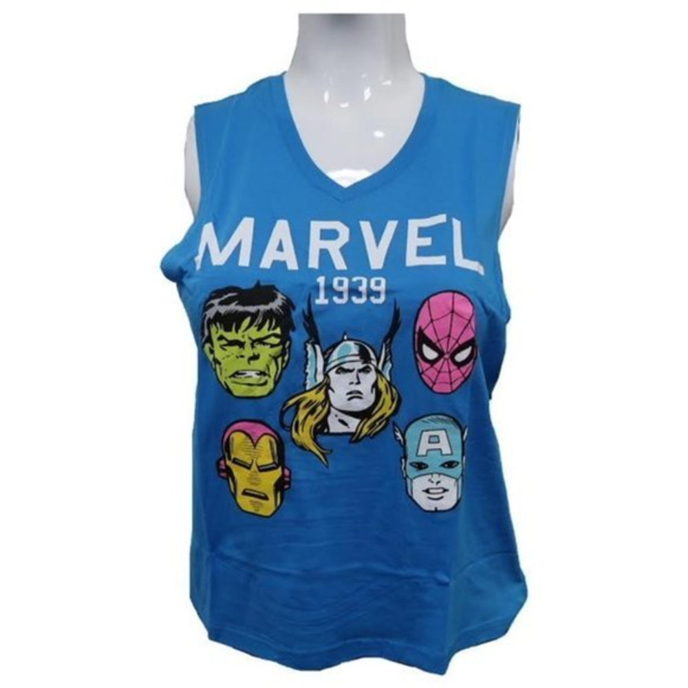 Women's Marvel Comics Retro Avengers Icon Sleeveless V-neck Shirt